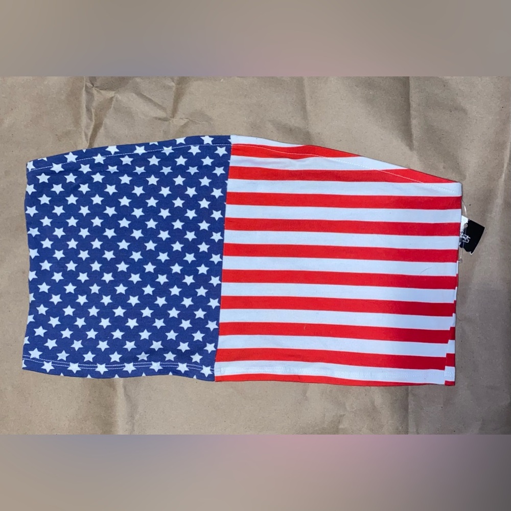 City Streets American Flag Tube Top Size XL